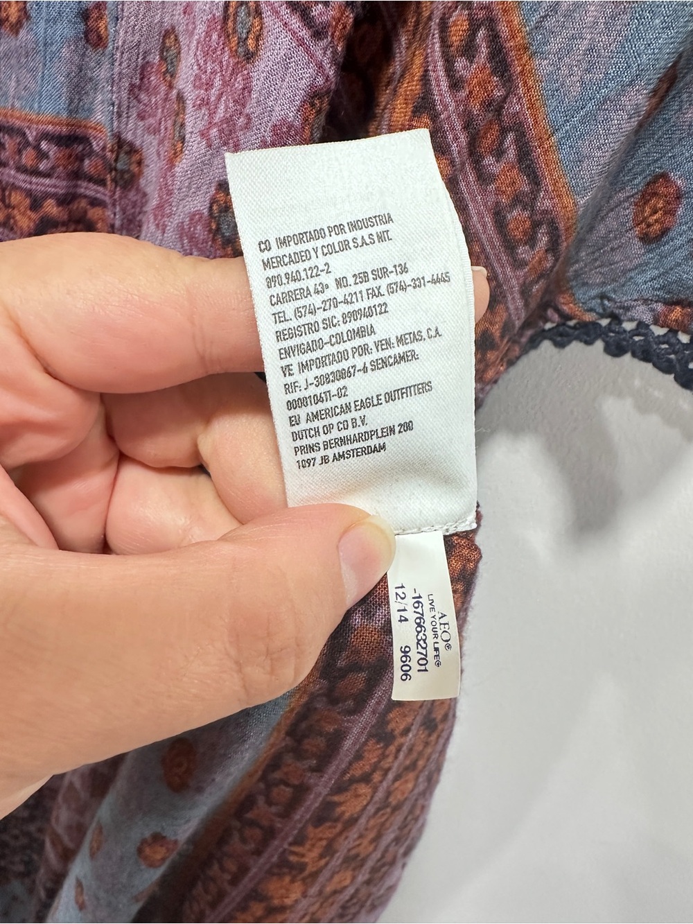 American Eagle Boho Patchwork Floral Maxi Dress XS - Picture 7 of 10